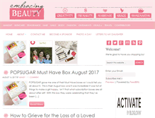 Tablet Screenshot of embracingbeauty.com